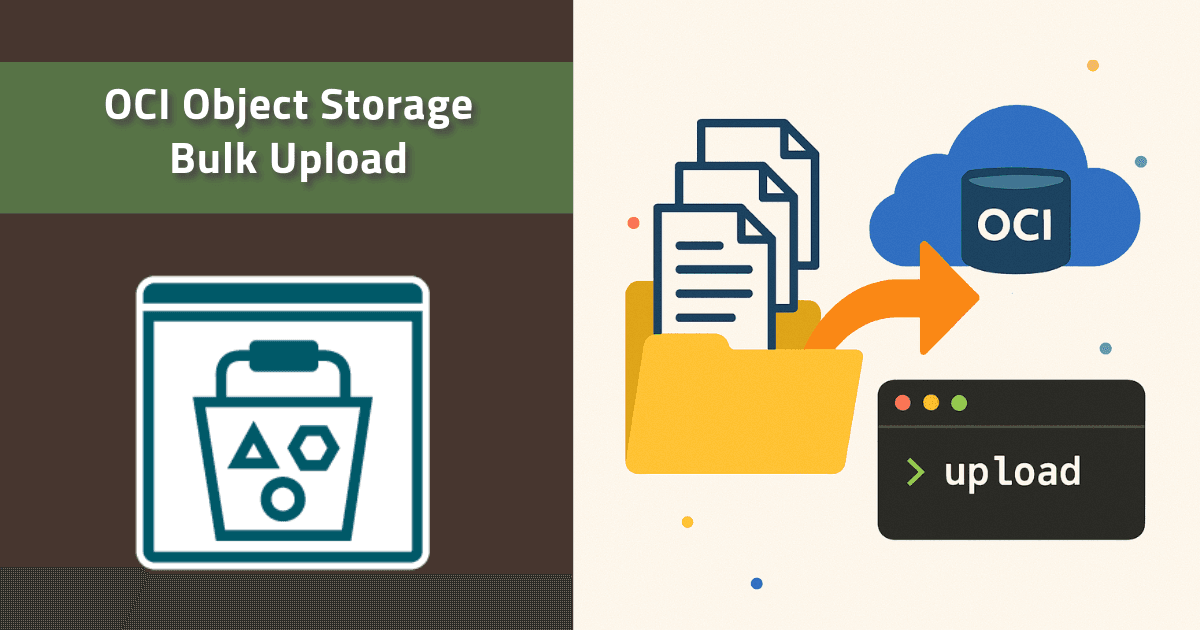 Bulk Uploading 25 million files to OCI Object Storage