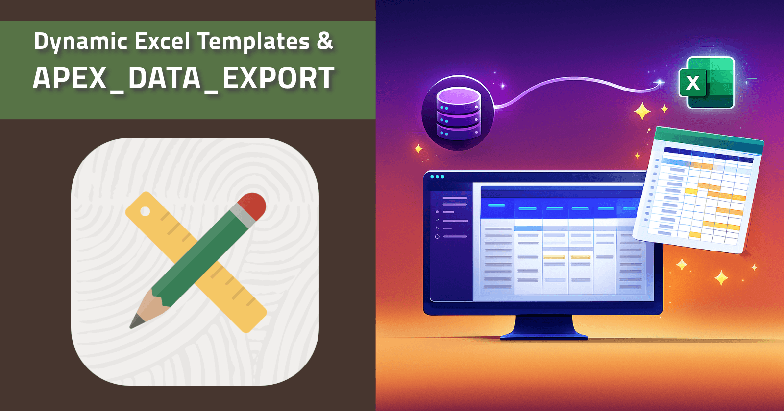 Build Dynamic Excel Upload Templates with APEX_DATA_EXPORT