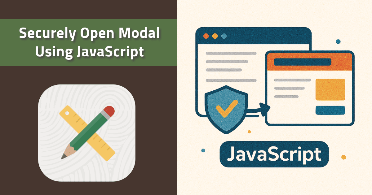 Securely Open an APEX Modal using JavaScript